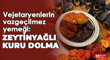 Vejetaryenlerin vazgeçilmez yemeği: Zeytinyağlı kuru dolma