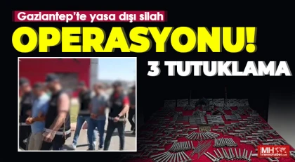 Yasa dışı silah operasyonunda yakalanan 3 şüpheli tutuklandı