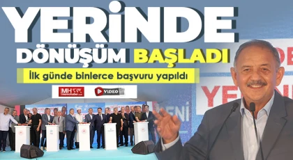 Yerinde dönüşüm başladı