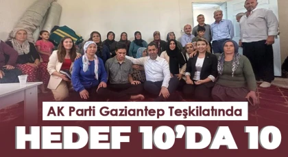 AK Parti Gaziantep İl teşkilatı sıkılmadık el bırakmıyor