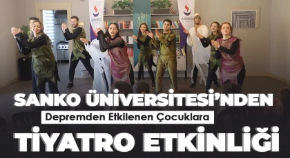 Depremden etkilenen çocuklara tiyatro etkinliği düzenlendi