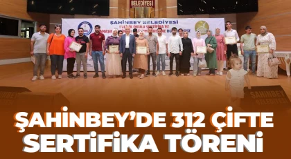 Evlilik Okulu´nda eğitim gören 312 çift sertifikasını aldı