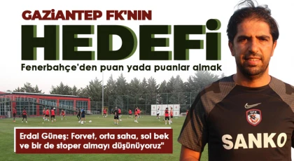 Gaziantep FK, Fenerbahçe maçı hazırlıklarını sürdürdü