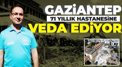 Gaziantep'in depremde ağır hasar alan ilk devlet hastanesi yıkılıyor