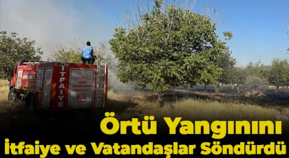 Gaziantep'te örtü yangınını itfaiye ve vatandaşlar söndürdü