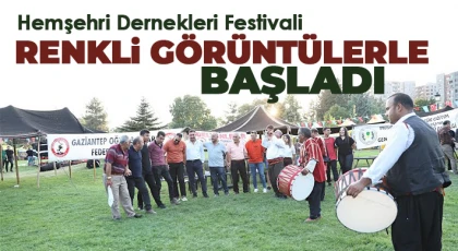 Hemşehri Dernekleri Festivali renkli görüntülerle başladı