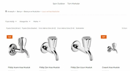 Her Çeşit Lavabo Musluğu