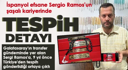 İspanyol efsane Sergio Ramos'un şaşalı kariyerinde tespih detayı