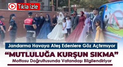 Jandarmadan Havaya Ateş Ederek Vatandaşın Hayatını Tehlikeye Atanlara Operasyon