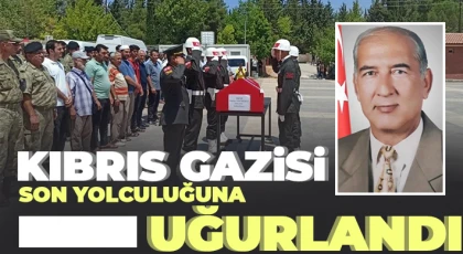  Kıbrıs gazisi Mehmet Özkorkmaz son yolculuğuna uğurlandı