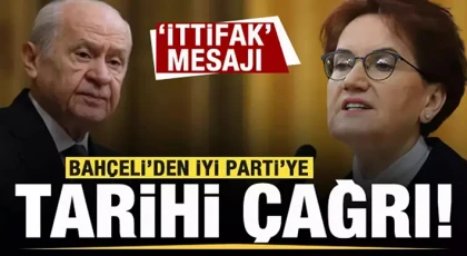 MHP lideri Bahçeli’den İYİ Parti’ye ittifak çağrısı