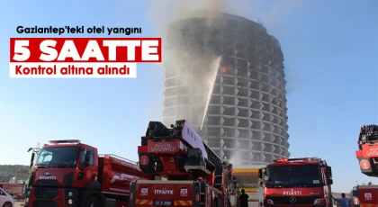 Otelin yanında bulunan petrol istasyonunda tebdir amaçlı önlem alınıyor