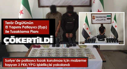 Terör örgütünün el yapımı patlayıcı ile tuzaklama planı çökertildi