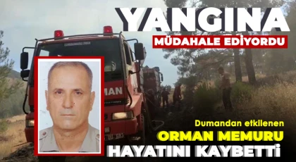  Yangına müdahale ederken dumandan etkilenen orman memuru kurtarılamadı