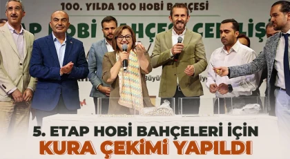 5. Etap hobi bahçeleri için kura çekimi yapıldı