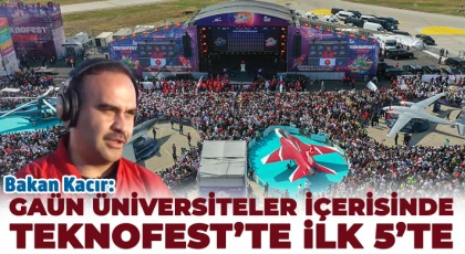 Bakan Kaçır: Gaün Üniversiteler İçerisinde Teknofest’te İlk 5’te