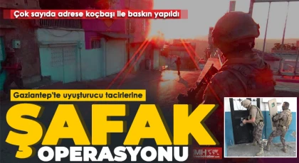 Belirlenen adreslere yönelik başlatılan dev operasyon sürüyor
