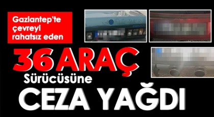 Çevreyi rahatsız eden sürücülere ceza