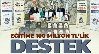 Eğitime 100 milyon TL’lik destek