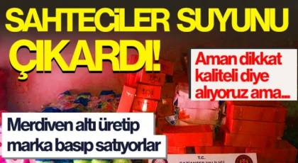  Gaziantep'te 4 milyon liralık taklit ürün ele geçirildi