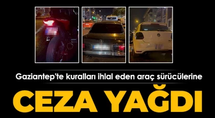 Gaziantep'te kuralları ihlal eden 22 araç men edildi