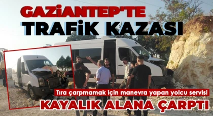 Gaziantep'te trafik kazası: 1 yaralı