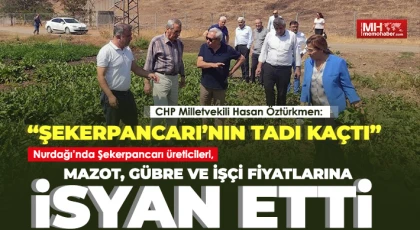 Nurdağı’nda Şekerpancarı üreticileri, mazot, gübre ve işçi fiyatlarına isyan etti