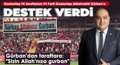 Taraftardan Gürban hem destek hem teşekkür