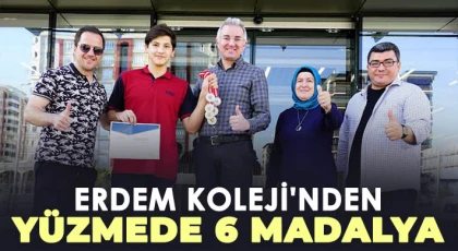 Erdem Koleji'nden yüzmede 6 madalya