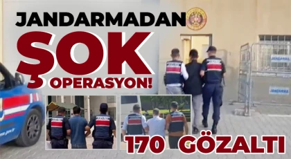 Gaziantep'te aranan 170 şüpheliden 155'i tutuklandı
