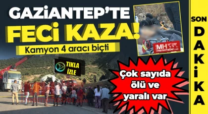 Gaziantep'te katliam gibi kaza: Çok sayıda ölü var