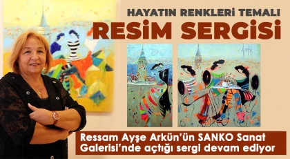 Hayatın renkleri temalı resim sergisi