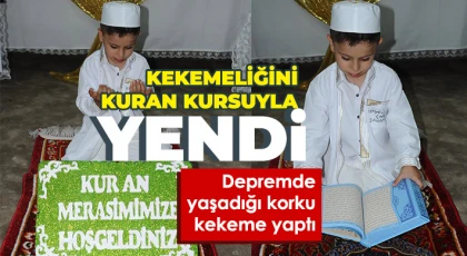 Hocaların gayreti ile kekemeliğini yendi