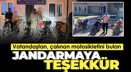 Jandarma 4 adet motosiklet çalan 3 şüpheliyi yakaladı