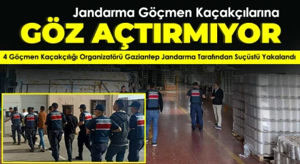 Jandarmadan Göçmen Kaçakçılarına Suçüstü