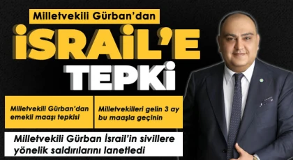 Milletvekili Gürban’dan İsrail’e Tepki