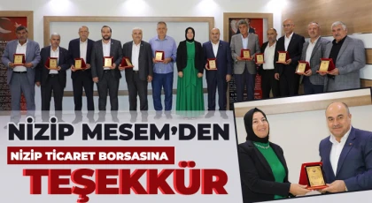 Nizip MESEM’den Nizip Ticaret Borsasına Teşekkür