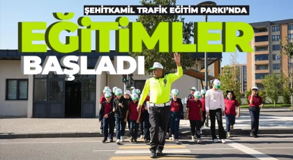 Öğrencilere, teorik ve uygulamalı trafik kuralları öğretiliyor