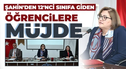 Şahin'den 12'nci sınıfa giden öğrencilere müjde