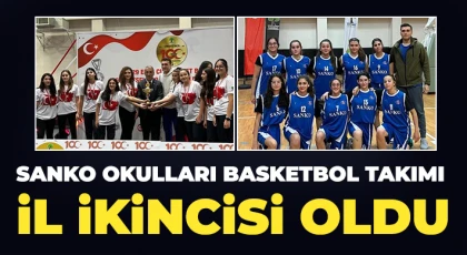 SANKO Okulları Basketbol Takımı il 2.’si oldu