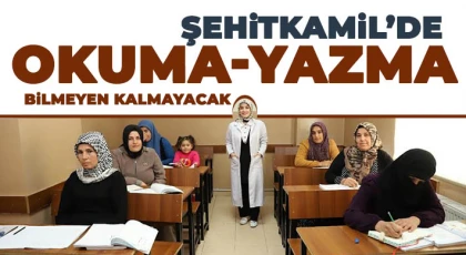 Şehitkamil’deki, Okuma-Yazma Kursları Başladı