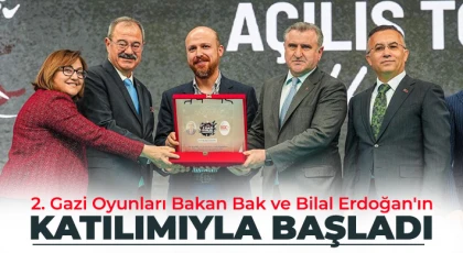 2. Gazi Oyunları Bakan Bak ve Bilal Erdoğan'ın katılımıyla başladı
