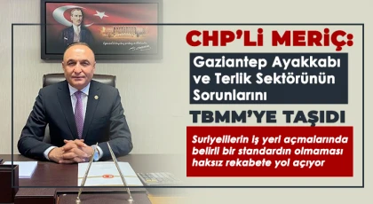 CHP’li Meriç: Gaziantep ayakkabı ve terlik sektörünün sorunlarını TBMM’ye taşıdı