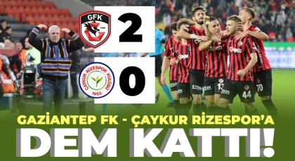 Gaziantep FK - Çaykur Rizespor: 2 - 0