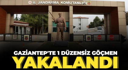 Gaziantep'te 1 düzensiz göçmen yakalandı