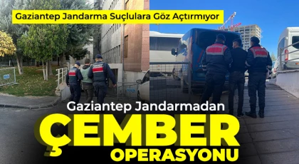 Gaziantep’te çeşitli suçlardan aranan şahıslara operasyon