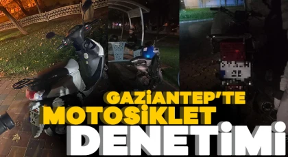 Gaziantep’te motosiklet denetimi