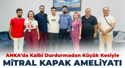 Genç hastaya kalbi durdurulmadan mitral kapak ameliyatı