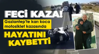 Hastaneden dönen çift kazada hayatını kaybetti