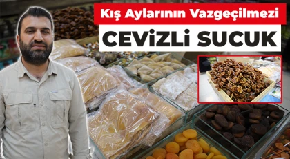 Kış aylarının vazgeçilmezi cevizli sucuk